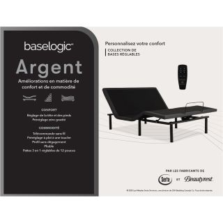 Argent base de lit 