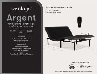 Argent base de lit 